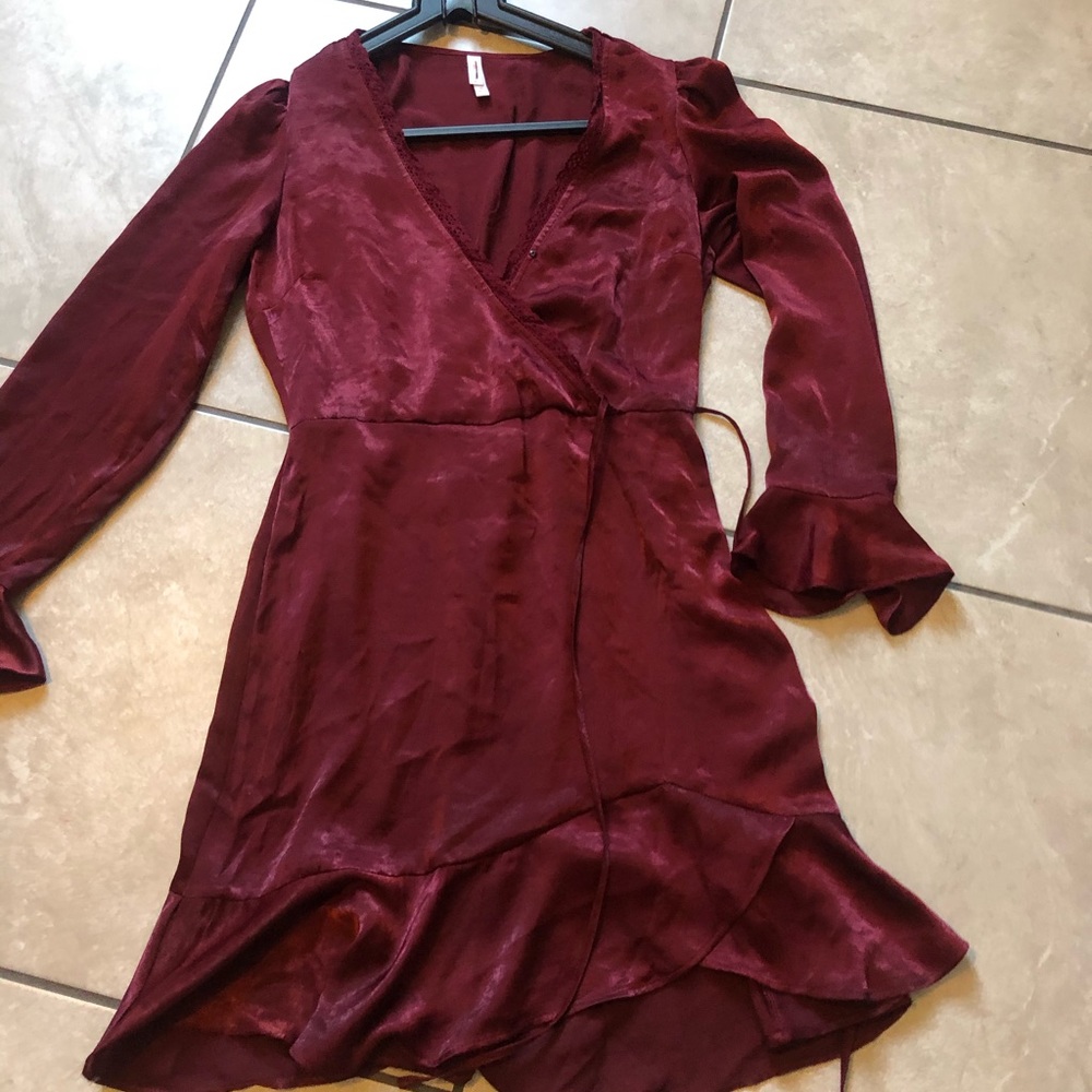 Silk red dress